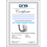 Montážní certifikát Oris