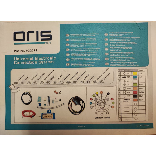 022-013 univerzální elektroinstalace pro tažné zařízení 13-ti pólová 022-013 univerzální elektroinstalace pro tažné zařízení 13-ti pólová